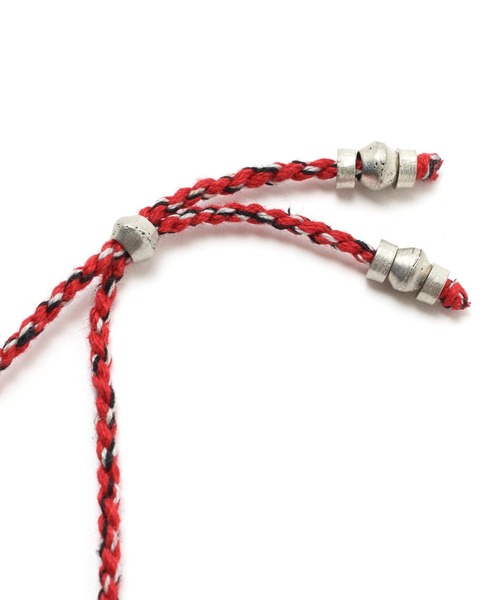 wakami（ワカミ）の「wakami ビーズコードネックレス（ネックレス・メンズ・ホワイト/レッド/ターコイズブルー・F）」の9枚目の写真