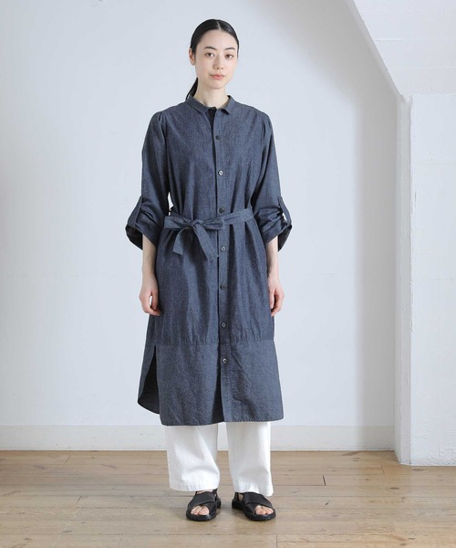 プランテーション Plantation シャツワンピース Plantation（プランテーション）の「0 wasteデニム/ワンピース