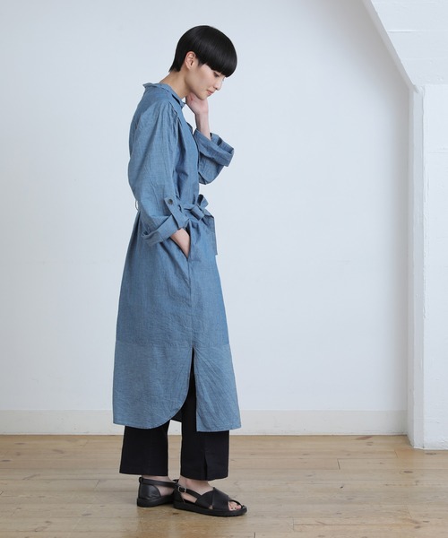 プランテーション Plantation シャツワンピース Plantation（プランテーション）の「BIZENトーンデニム
