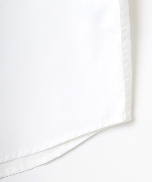 Lazar（ラザル）の「オーバーサイズ Ride Free ワッペン ワンポイント刺繍 ムジ ストライプ レギュラーカラー 半袖シャツ/ワークシャツ（シャツ/ブラウス・メンズ・ホワイト/ベージュ/ブルー/ホワイト系その他/ブルー系その他/ブルー系その他2/ブルー系その他3・LL/M/L）」の21枚目の写真