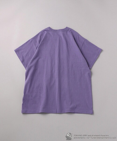FREAK'S STORE（フリークスストア）の「▽【WEB限定】TOMandJERRY/トムとジェリー　別注カレッジTシャツ（Tシャツ/カットソー・レディース・ライトグレー/ブラック/パープル/グレー/オフホワイト・ﾌﾘ-）」の16枚目の写真