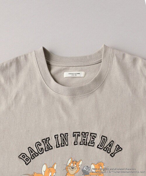 FREAK'S STORE（フリークスストア）の「▽【WEB限定】TOMandJERRY/トムとジェリー　別注カレッジTシャツ（Tシャツ/カットソー・レディース・ライトグレー/ブラック/パープル/グレー/オフホワイト・ﾌﾘ-）」の19枚目の写真