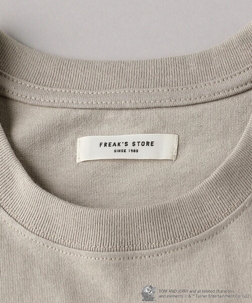 FREAK'S STORE（フリークスストア）の「▽【WEB限定】TOMandJERRY/トムとジェリー　別注カレッジTシャツ（Tシャツ/カットソー・レディース・ライトグレー/ブラック/パープル/グレー/オフホワイト・ﾌﾘ-）」の20枚目の写真