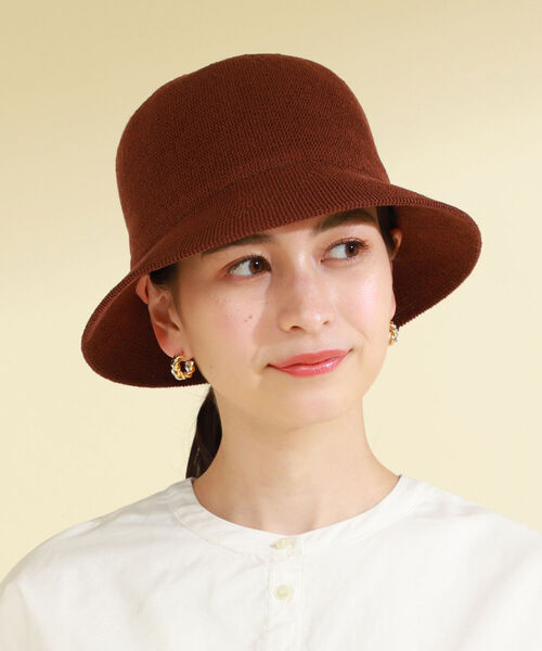 Ray BEAMS(レイビームス)の「Ray BEAMS / サーモ ベル ハット(ハット・レディース・ブラウン/ミント・ONE SIZE)」の4枚目の写真