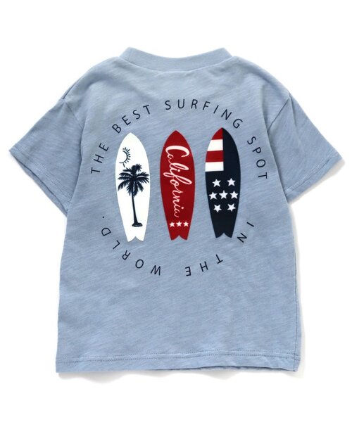 BREEZE(ブリーズ)の「3色3柄サーフTシャツ(Tシャツ/カットソー・キッズ・オレンジ/オフホワイト/ブルー・120/80/130/90/100/140/110)」の4枚目の写真