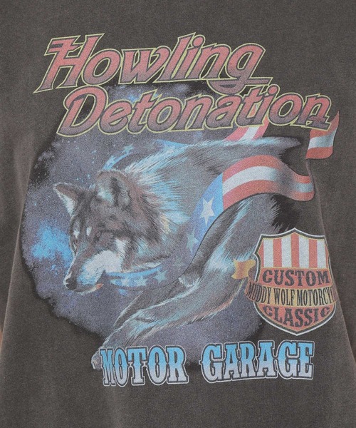 yuw（ユウ）の「ＰＲＩＮＴ　ＦＳ　ＴEE　278645（Tシャツ/カットソー・レディース・オフホワイト/ブラック/ベージュ・FREE）」の17枚目の写真