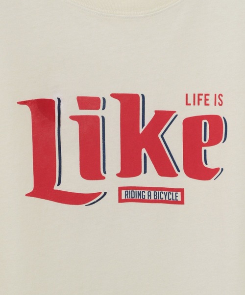 yuw（ユウ）の「ＰＲＩＮＴ　ＦＳ　ＴEE　278645（Tシャツ/カットソー・レディース・オフホワイト/ブラック/ベージュ・FREE）」の19枚目の写真