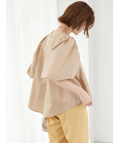 earth music&ecology(アースミュージックアンドエコロジー)の「ボリュームスリーブペプラムブラウス(シャツ/ブラウス・レディース・ブラック/ベージュ/オフホワイト・FREE)」の20枚目の写真