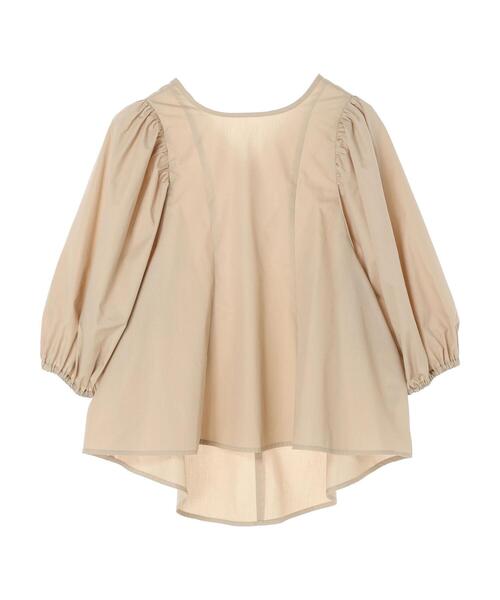 earth music&ecology(アースミュージックアンドエコロジー)の「ボリュームスリーブペプラムブラウス(シャツ/ブラウス・レディース・ブラック/ベージュ/オフホワイト・FREE)」の22枚目の写真