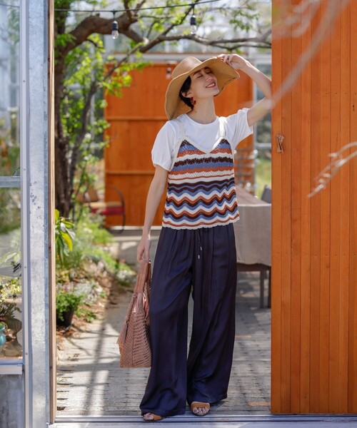 SHOO・LA・RUE(シューラルー)の「◆ワンショルニットバッグ(ショルダーバッグ・レディース・ブラック/オレンジ系その他5/ベージュ/ライトグリーン・00)」の19枚目の写真