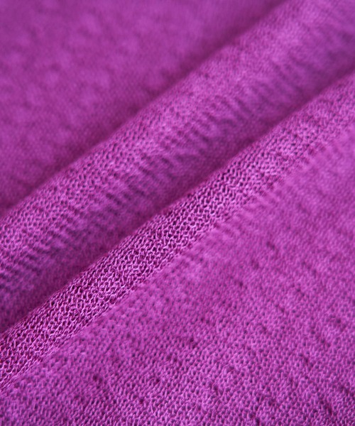 ROPE' PICNIC（ロペピクニック）の「シアーブークレーギャザーニットプルオーバー（ニット/セーター・レディース・ライトグリーン/オフホワイト/ブラック/パープル・38）」の14枚目の写真