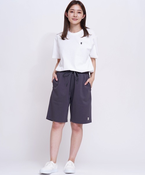 GIORDANO（ジョルダーノ）の「[GIORDANO] ライオン刺繍ダブルニットショーツ (ユニセックス)（スウェットパンツ・レディース・レッド/ブラック系その他2/ベージュ/ネイビー系/ダークグレー/グレー/ダークグリーン・LARGE/X-LARGE/SMALL/MEDIUM）」の11枚目の写真
