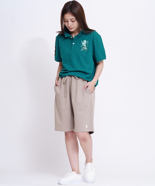 GIORDANO（ジョルダーノ）の「[GIORDANO] ライオン刺繍ダブルニットショーツ (ユニセックス)（スウェットパンツ・レディース・レッド/ブラック系その他2/ベージュ/ネイビー系/ダークグレー/グレー/ダークグリーン・LARGE/X-LARGE/SMALL/MEDIUM）」の8枚目の写真
