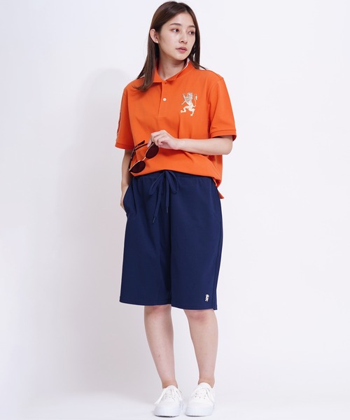 GIORDANO（ジョルダーノ）の「[GIORDANO] ライオン刺繍ダブルニットショーツ (ユニセックス)（スウェットパンツ・レディース・レッド/ブラック系その他2/ベージュ/ネイビー系/ダークグレー/グレー/ダークグリーン・LARGE/X-LARGE/SMALL/MEDIUM）」の21枚目の写真