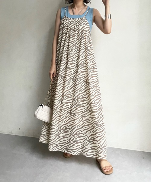 DouDou（ドゥドゥ）の「2WAYタンク（タンクトップ・レディース・ブラック/ベージュ/オフホワイト・FREE）」の16枚目の写真