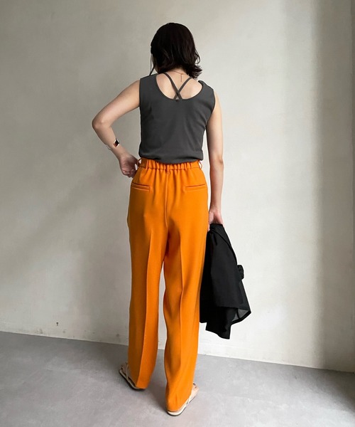 DouDou（ドゥドゥ）の「2WAYタンク（タンクトップ・レディース・ブラック/ベージュ/オフホワイト・FREE）」の22枚目の写真