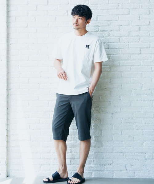 Russell Athletic（ラッセルアスレティック）の「RUSSELL ATHLETIC ラッセル アスレチック ドライパワーポケTシャツ（Tシャツ/カットソー・メンズ・ホワイト/ブラック/ベージュ/グリーン・S/M/L/XL）」の5枚目の写真