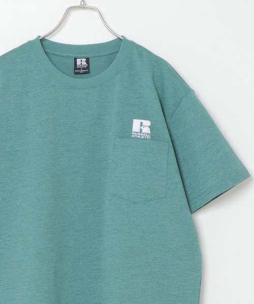 Russell Athletic（ラッセルアスレティック）の「RUSSELL ATHLETIC ラッセル アスレチック ドライパワーポケTシャツ（Tシャツ/カットソー・メンズ・ホワイト/ブラック/ベージュ/グリーン・S/M/L/XL）」の10枚目の写真
