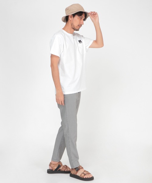 Russell Athletic（ラッセルアスレティック）の「RUSSELL ATHLETIC ラッセル アスレチック ドライパワーポケTシャツ（Tシャツ/カットソー・メンズ・ホワイト/ブラック/ベージュ/グリーン・S/M/L/XL）」の11枚目の写真