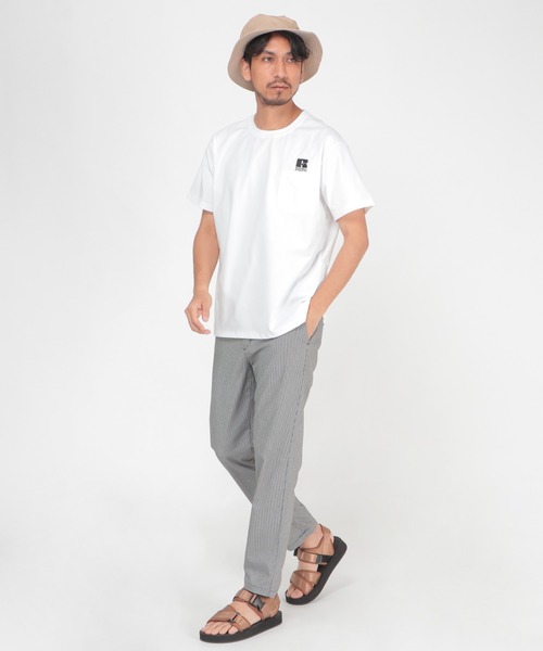 Russell Athletic（ラッセルアスレティック）の「RUSSELL ATHLETIC ラッセル アスレチック ドライパワーポケTシャツ（Tシャツ/カットソー・メンズ・ホワイト/ブラック/ベージュ/グリーン・S/M/L/XL）」の12枚目の写真