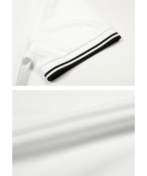 FRED PERRY（フレッドペリー）の「FRED PERRY フレッドペリー TWIN TIPPED メンズ 半袖 Tシャツ（Tシャツ/カットソー・メンズ・ホワイト/ブラック/ネイビー・MEDIUM/LARGE/SMALL/X-LARGE）」の8枚目の写真