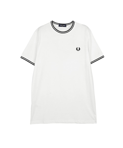 FRED PERRY（フレッドペリー）の「FRED PERRY フレッドペリー TWIN TIPPED メンズ 半袖 Tシャツ（Tシャツ/カットソー・メンズ・ホワイト/ブラック/ネイビー・MEDIUM/LARGE/SMALL/X-LARGE）」の12枚目の写真