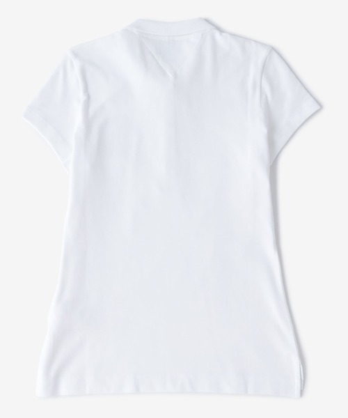 TOMMY HILFIGER(トミーヒルフィガー)の「クリスタルロゴポロシャツ(ポロシャツ・レディース・ホワイト/ネイビー・SMALL/MEDIUM/X-SMALL)」の13枚目の写真