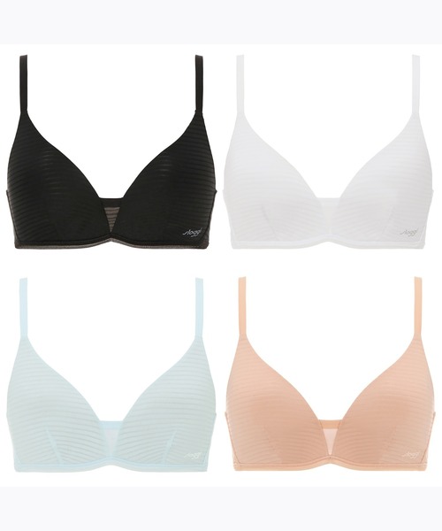 Sloggi（スロギー）の「スロギー エバーフレッシュプラス ノンワイヤーブラジャー【LLサイズ】sloggi Ever Fresh Plus P JX（ブラジャー・レディース・ブラック/テラコッタ・LL）」の5枚目の写真