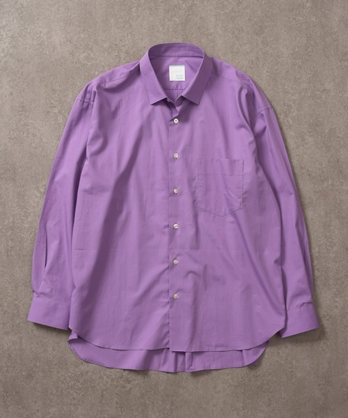 BRICK & SONS（ブリックアンドサンズ）の「リラックスバックプリーツシャツ＜パープル＞（シャツ/ブラウス・メンズ・パープル・LL/S/M/L）」の18枚目の写真