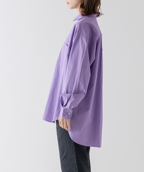 BRICK & SONS（ブリックアンドサンズ）の「リラックスバックプリーツシャツ＜パープル＞（シャツ/ブラウス・メンズ・パープル・LL/S/M/L）」の16枚目の写真