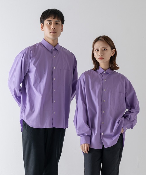 ナゴンスタンス　バックプリーツ　シャツ back-volume shirt｜nagonstans（ナゴンスタンス）正規取り扱い通販