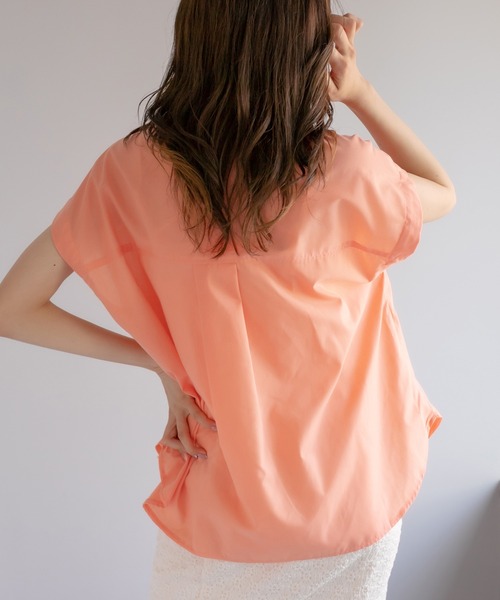 OLIVE des OLIVE（オリーブデオリーブ）の「肩開きシャツ（シャツ/ブラウス・レディース・オフホワイト/ピンク/オレンジ/ラベンダー・FREE）」の11枚目の写真