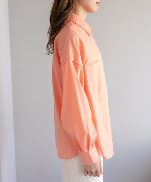 OLIVE des OLIVE（オリーブデオリーブ）の「肩開きシャツ（シャツ/ブラウス・レディース・オフホワイト/ピンク/オレンジ/ラベンダー・FREE）」の22枚目の写真