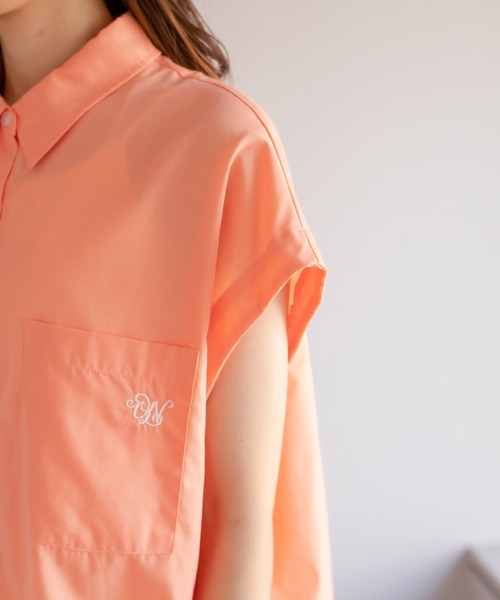 OLIVE des OLIVE（オリーブデオリーブ）の「肩開きシャツ（シャツ/ブラウス・レディース・オフホワイト/ピンク/オレンジ/ラベンダー・FREE）」の13枚目の写真