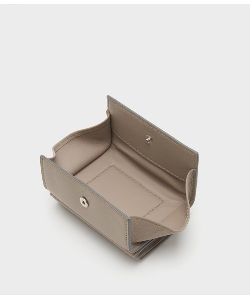 J&amp;M DAVIDSONのスタッズウォレット（ベージュ） J&M Davidson（J＆Mデヴィッドソン） 三つ折り財布 FOLD WALLET WITH