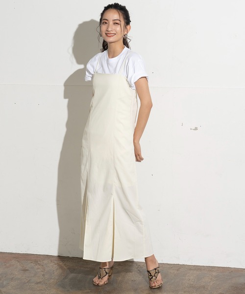 クレープマーメイドキャミワンピース