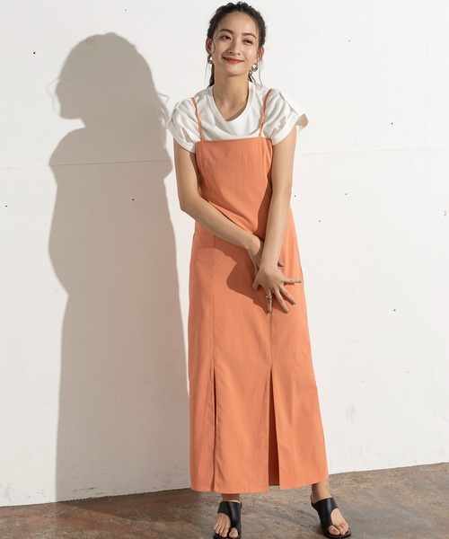 クレープマーメイドキャミワンピース