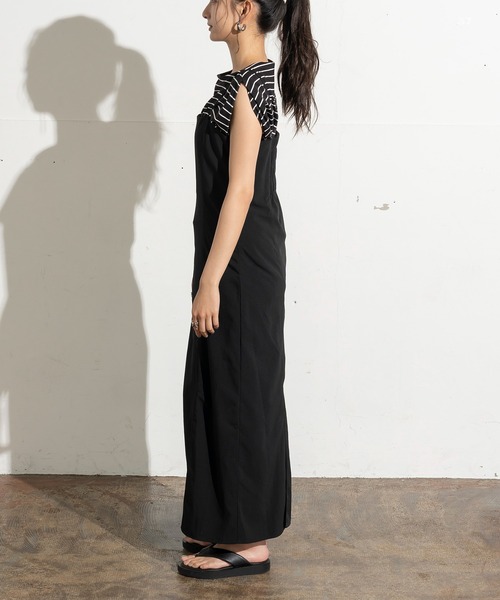 クレープマーメイドキャミワンピース