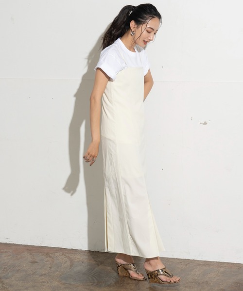 クレープマーメイドキャミワンピース