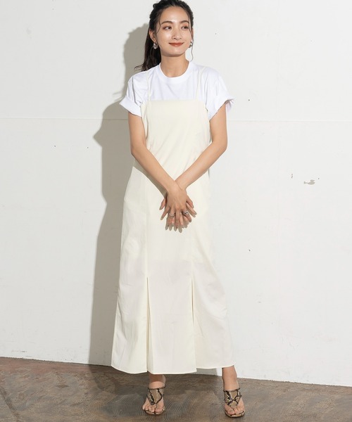 クレープマーメイドキャミワンピース