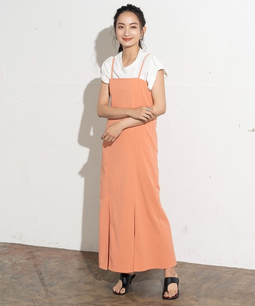 クレープマーメイドキャミワンピース