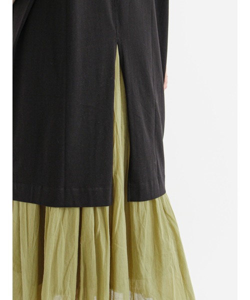 Samansa Mos2 blue（サマンサモスモスブルー）の「チュニックTシャツ（Tシャツ/カットソー・レディース・ライトベージュ/チャコール/ブラック・ﾌﾘ-）」の13枚目の写真