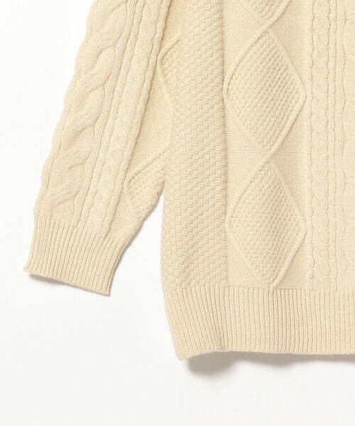 BeAMS DOT(ビームスドット)の「BeAMS DOT / レースアップ オーバーニット(ニット/セーター・レディース・グリーン系その他/ホワイト系その他5/ブラウン系その他5・FREE)」の20枚目の写真