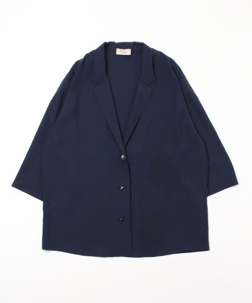 Toironier（トワロニエ）の「Toironier(トワロニエ ) 　シャツジャケット（その他アウター・レディース・アイボリー/ネイビー・F）」の16枚目の写真