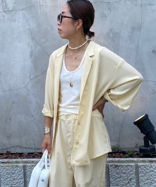 Toironier（トワロニエ）の「Toironier(トワロニエ ) 　シャツジャケット（その他アウター・レディース・アイボリー/ネイビー・F）」の3枚目の写真