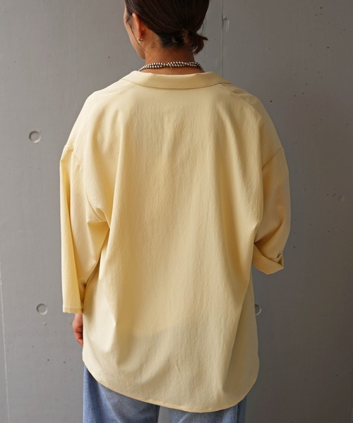 Toironier（トワロニエ）の「Toironier(トワロニエ ) 　シャツジャケット（その他アウター・レディース・アイボリー/ネイビー・F）」の7枚目の写真