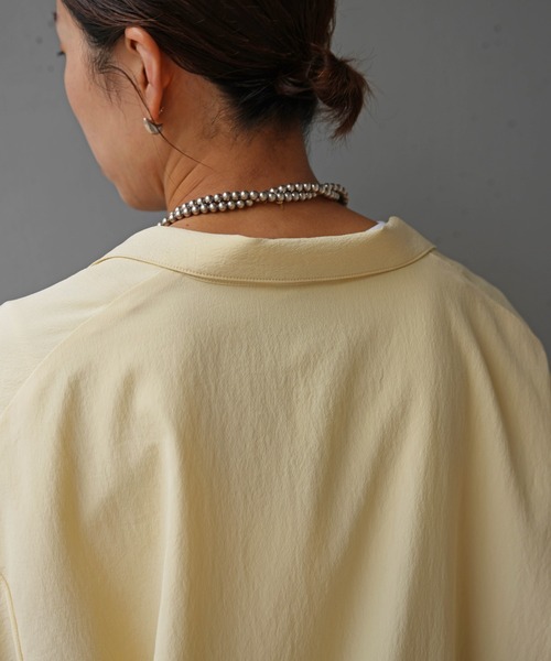 Toironier（トワロニエ）の「Toironier(トワロニエ ) 　シャツジャケット（その他アウター・レディース・アイボリー/ネイビー・F）」の8枚目の写真