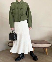 LOWRYS FARM | フクレジャガードフレアスカート　123095(スカート)