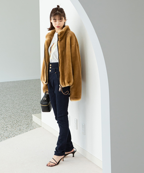 A POINT ETC フェイクファージャケット U by SPICK&SPAN（ユーバイスピックアンドスパン）の「【A POINT ETC