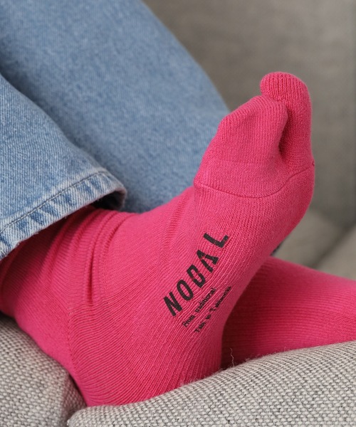 ROOPTOKYO（ループトウキョウ）の「NODAL/ノーダル NEW STANDARD SOCKS 足袋ソックス ワンポイント ロゴ（ソックス/靴下・メンズ・アイボリー/カーキ/グレイッシュブルー/ブラック/パープル/ネイビー/イエロー/ブラウン/レッド/ピンク/ヘザーグレー/ライトグリーン/ロイヤルブルー/ピンク系/ホワイト/グリーン/ベージュ・FREE）」の16枚目の写真